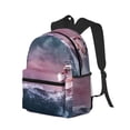 thumbnail image 2 of Vsdgher Boat Lighthouse Storm Waves Print Unisex Large Capacity Bookbag Schoolbag Casual Daypack for High School/College/Teens/Travel/Work, 2 of 8