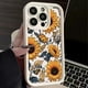 thumbnail image 3 of Funda de teléfono anticaída con diseño floral de verano engrosada para iPhone 14, 15, 11, 12, 13, 16 Pro Max, 7 Plus, XS, XR, carcasa trasera de silicona sólida, 3 of 5