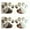 Silver, variant on 3D Dog Paw Footprint Sticker Decal Auto Car Emblem Decal Decoration