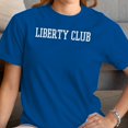 thumbnail image 3 of Smartprints Liberty Club Bold Varsity Women's T-Shirt Royal Blue, Cotton, S, 3 of 4