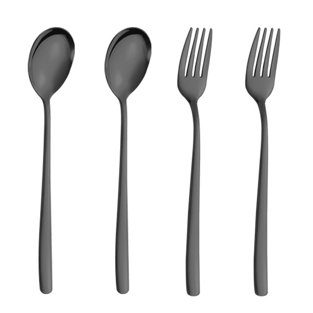 Colorful Dinner Forks Set of 4, Modern Muticolorful Flatware Forks