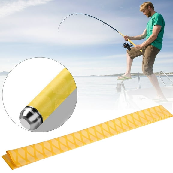 Heat Shrink Tubing for Fishing Rod Handle Cork Non Slip Durable Available, Yellow