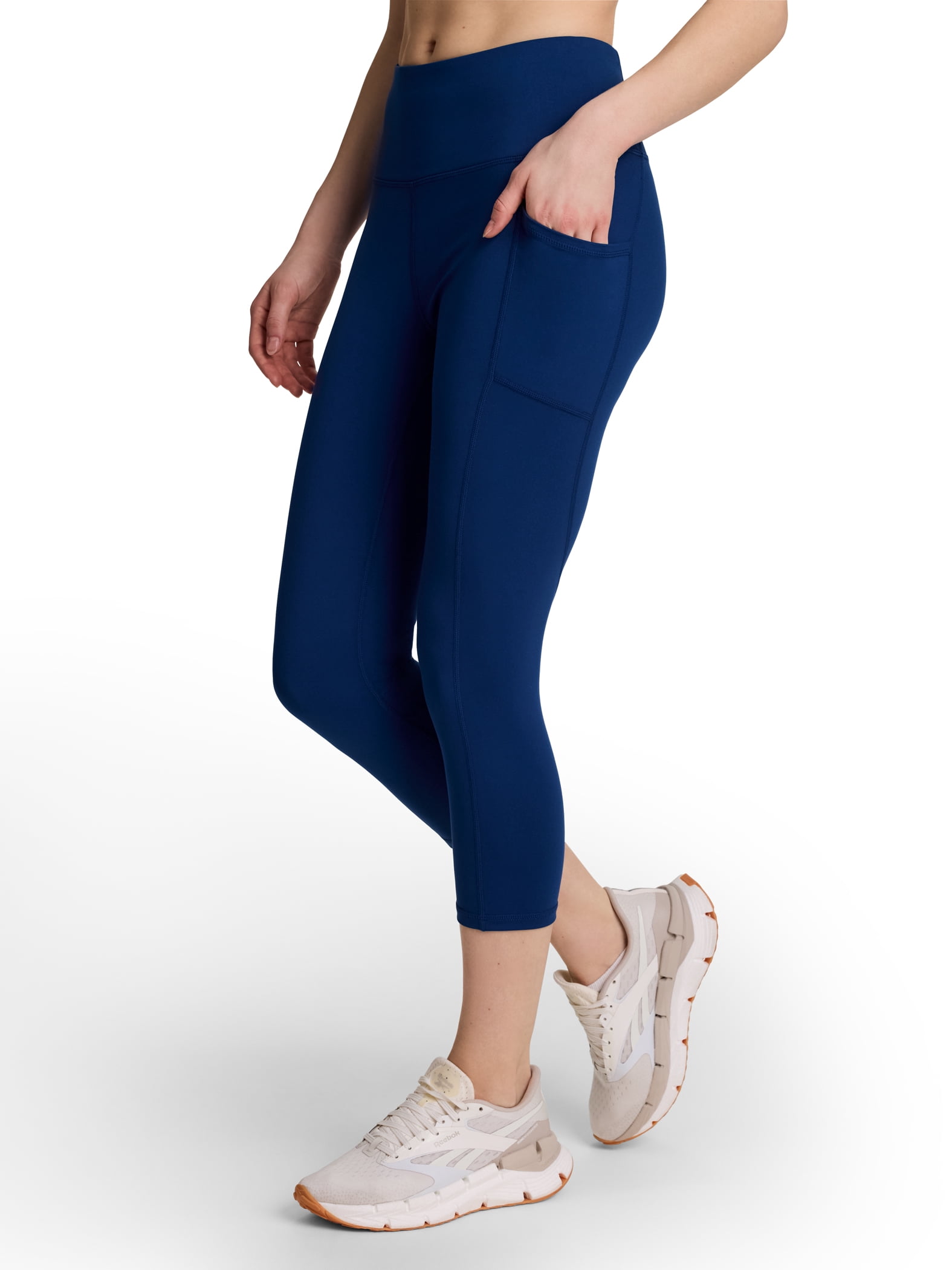 Reebok Women's and Women's Plus Everyday High Rise Capri Leggings, 20" Inseam, Sizes XS-4X