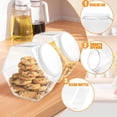thumbnail image 3 of 1Pack Plastic Candy Jars with Lids,TGY 73Oz Clear Cookie Jars,Hexagon Candy Containers for Candy Buffet, Snacks, Food, Coffee Pod,Dog Treats,Washing Powder,Kitchen Storage, 3 of 7