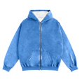 thumbnail image 4 of Fabrcox Long Sleeve Zip Up Men's Fashion Hoodies & Sweatshirts Fleece Lined Thermal Hooded Jacket Casual Comfortable Athletic Workout Hoodie Blue 2XL, 4 of 4