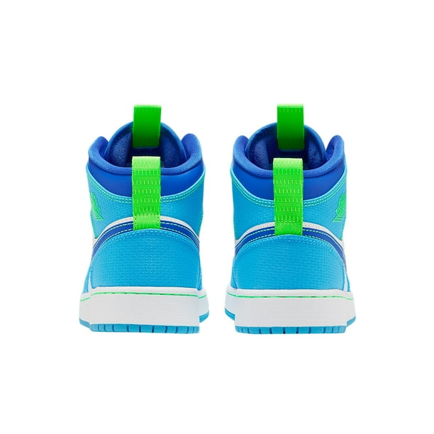 blue and green jordan 1