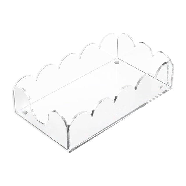 Decoración de la toalla de papel de acrílico con recipiente del tanque de tocador de acrílico con baño multipropósito para la cocina desde la habitaci