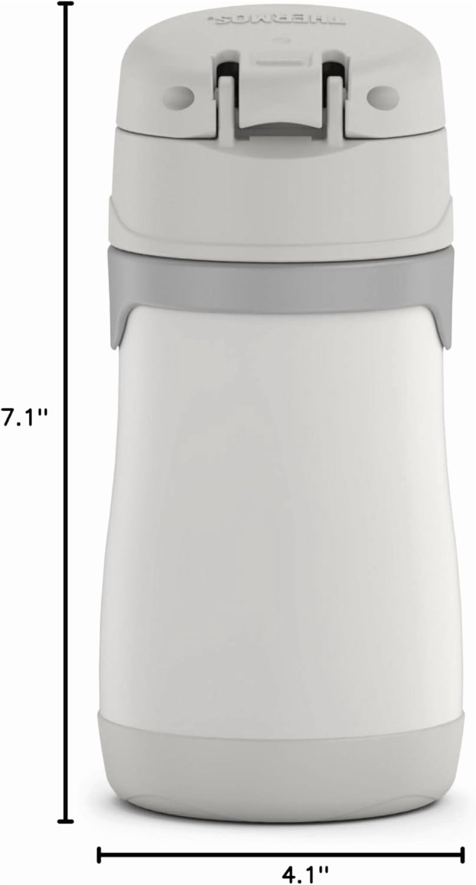 General Baby 10 oz. Stainless Steel Bottle with pop-up straw, Elephants