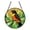 D004- D, variant on Window Decorations, Window Suncatcher, Outdoor Porch Decor, Bird Watcher Gift, 8 Inch Diameter 1Pc 2D Acrylic Cardinal Stained Glass Art, Complete with Linked Metal Hanging Chain