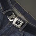 thumbnail image 2 of Dodge Belt, Seatbelt Buckle Belt, Dodge Viper Logo Reclaimed Black Panel, 34 to 52 Inches, 2 of 9