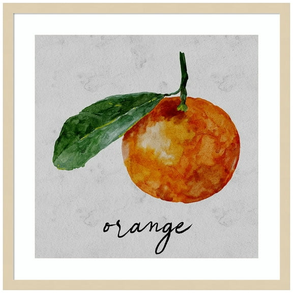 Amanti Art Summertime Citrus I Wood Framed Wall Art Print