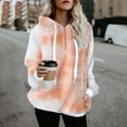 thumbnail image 2 of Landzoo Women Warm Winter Top Tie-Dye Hoodie Sweatshirt Ladies Hooded Pullover Jumper Warm Breathable Women's Hoodie, 2 of 4