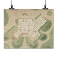 thumbnail image 2 of Print: Griswold House, Newport Art Museum. First Floor Plan And Site Plan, 2 of 4