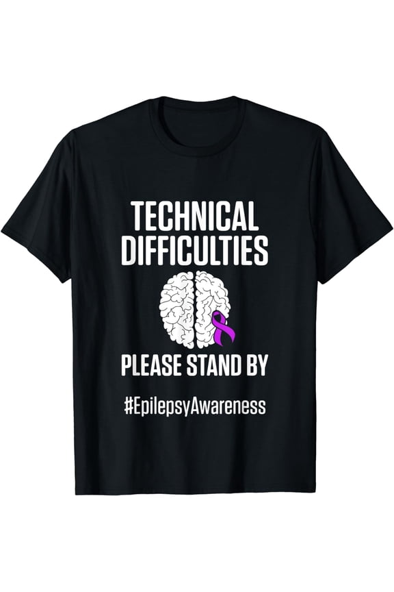 Epilepsy Awareness Technical Epileptic Warrior Survivor T-Shirt
