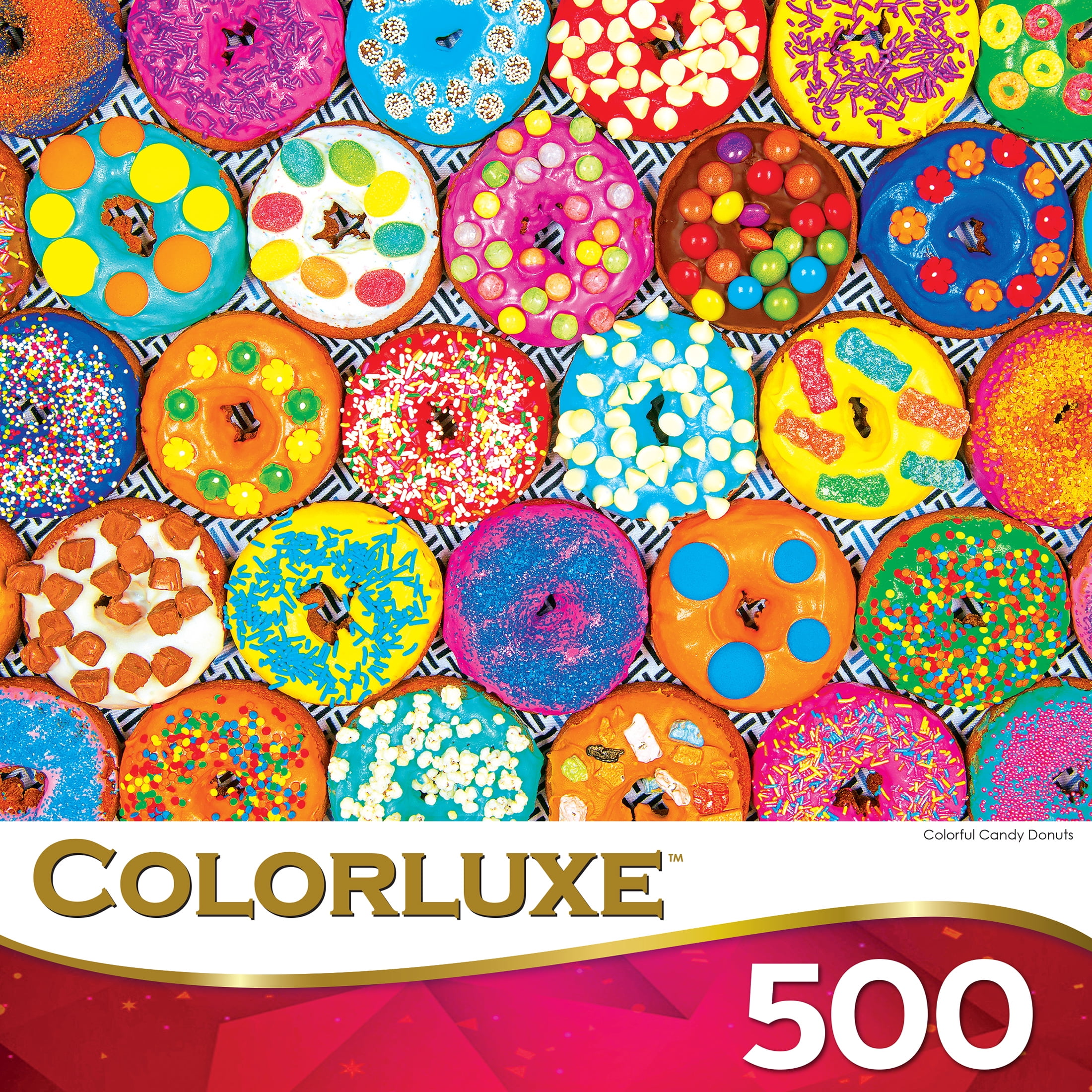 Roseart Colorluxe 500 Piece Colorful Candy Donuts Jigsaw