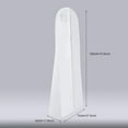 thumbnail image 3 of Women��s Dress and Gown Garment Bag  Large Wedding Dress Non-woven Dust Cover Storage -  71'' x 27.5'' White, 3 of 7