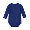 thumbnail image 3 of Zpanxa Newborn Onesies Girl Cotton Long Sleeve Ruffle Cuff Bodysuit Navy 0-3 Months, 3 of 6