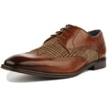 thumbnail image 6 of JUSTINREESS Curtis Men's Brown Two Tone Leather Lace Up Shoes With Chisel Toe Size 13, 6 of 6