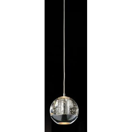 

1 Light Down Mini Pendant with Chrome finish