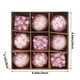 thumbnail image 4 of Set de adornos navideños de 9 piezas - bolas de espuma de 8 cm en rojo, blanco y rosa para decorar árbol y corona, 4 of 6
