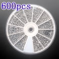 thumbnail image 3 of Farfi 600/1000Pcs M1.2/1.4/1.6 Screw Nut Eyeglasses Watch Repair Tool Assorted Kit (600pcs), 3 of 13