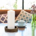thumbnail image 2 of Pillar Candles Stonebriar, blanco sin perfume, 80 horas de combustión, 3 x 8 unidades, paquete de 6, 2 of 8