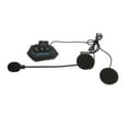 thumbnail image 3 of Casco de motocicleta con Bluetooth, auriculares con reducción de ruido de volumen ajustable, casco impermeable IP67, intercomunicador Bluetooth con micrófono, 3 of 10