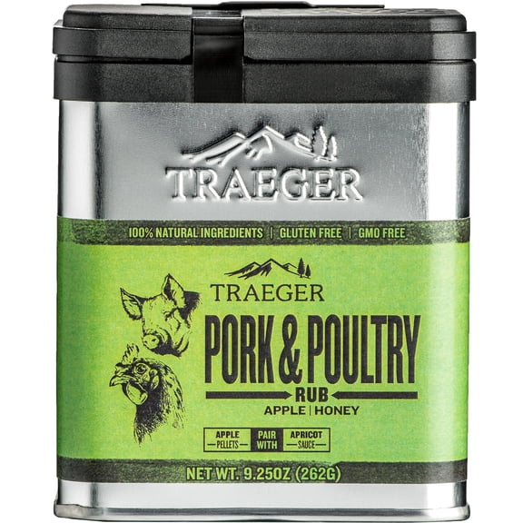 Traeger Pellet Grills SPC 171 9.25oz Pork & Poultry Rub with Apple and Honey