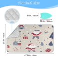 thumbnail image 2 of Ironing Mat Portable Ironing Blanket for Table Top Travel Ironing Pad for Washer Dryer 27.6" x 47.2" Santa Claus Presents and Houses, 2 of 6