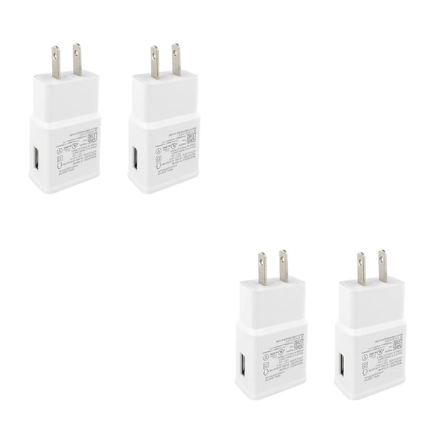 Monstrate 2 uds de teléfono 5V 2A reemplazo de adaptador de corriente de viaje de carga rápida para N7100 Android Note enchufe de EE. UU. 2piezas