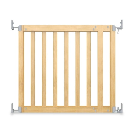Ingenuity The Doorway 36S Series Custom Collection Pet and Baby Gate, Natural Wood Ready for Paint or Stain, Openings from 30-36" Wide, Ages 6-24 Months