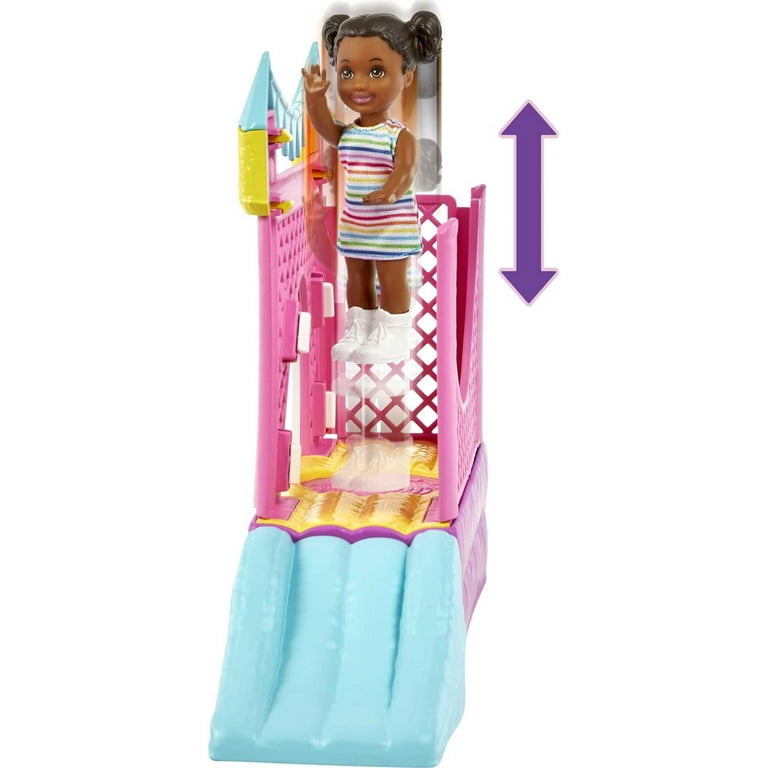Barbie Skipper Babysitters Inc Ultimate Playset Bounce House Sitter Doll Toddler Doll Accessories Walmart