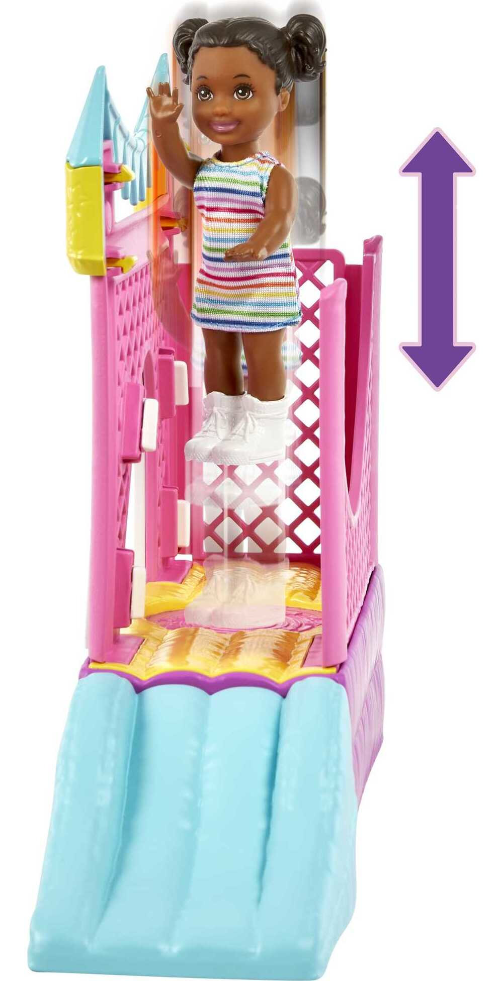 Barbie Skipper Babysitters Inc Bounce House Playset, Skipper Doll, Toddler Small Doll & Accessories - image 3 of 7