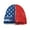 Blue Red American Flag, variant on Youth Warm Beanie Hat - Cartoon Construction Vehicle Print Boys Girls Windproof Fleece Winter Hat Kids Blue Soft Beanies Hats