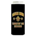 thumbnail image 4 of Mardi Gras Party Supplies Mardi Gras Throw Me Beads 24-Pack Ultra Slim Can Drink Thermocoolers, 4 of 8