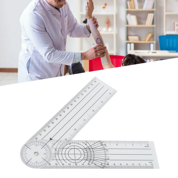 Regla De ángulo, Fácil De Transportar Estructura Robusta Transparente Resistente Flexible Medidas Precisas Regla De Medición Para Oficina