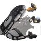 thumbnail image 4 of Shoe Snow Spikes Shoes Cover Hiking Jogging Black Tpe Fabric Snow Protection 1 Set, 4 of 5