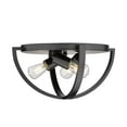thumbnail image 5 of Golden Lighting Colson 3-light Flush Mount in Matte Black, 5 of 7