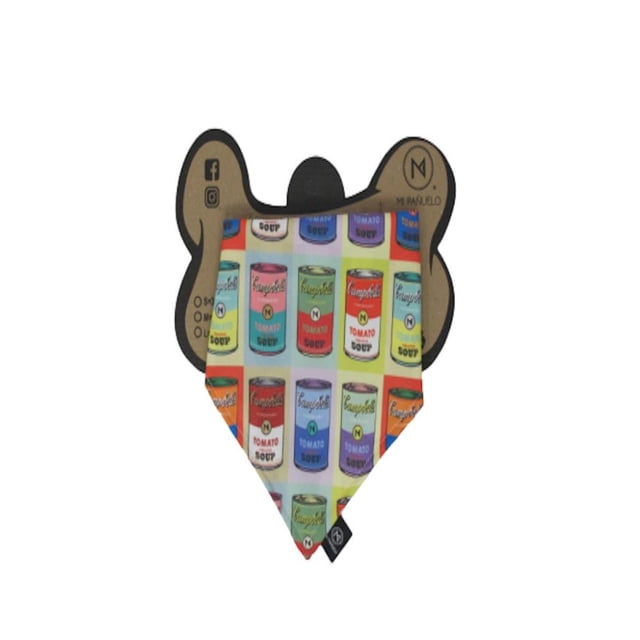 Pañuelo para Mascota Mi Pañuelo Doble Vista Latas Talla L