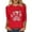 Red, variant on Christmas Shirts for Women 3/4 Sleeve Tops Casual Loose Fit Print Holiday T Shirts for Ladies