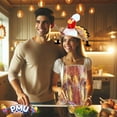 thumbnail image 3 of PMU Thanksgiving Plush Chef Turkey Hat and Turkey Apron Set Party Costume Accessories (2/Pkg) Pkg/1, 3 of 6