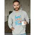 thumbnail image 2 of Land Of The Free Quote Hoodie Men -Image by Shutterstock, Male 5X-Large, 2 of 4