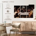 thumbnail image 5 of Elephant Stock The Last Supper 1562 Wall Art - Horizontal Multi Panel Canvas - Dining Room Wall Decor - Religion And Spirituality Multi Panel - Brown And Black Decor By Vincente Macip - 50" x 32", 5 of 8