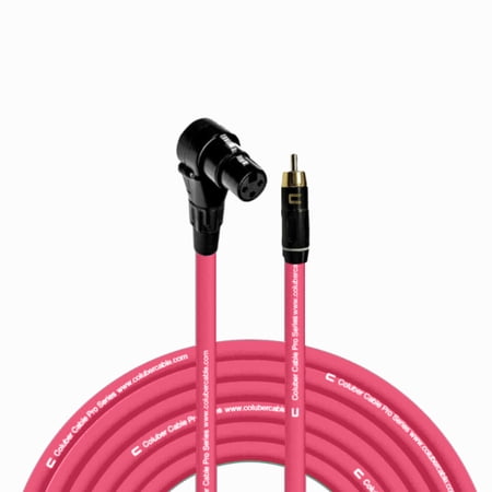 Coluber Cable Balanced Right Angle XLR Female-RCA Male 3-Pin Audio Connector