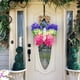 thumbnail image 5 of de tulipanes, casa de , de flores de mariposa, puerta delantera, , exterior, primavera, verano, decoración de BLESIY Corona de tulipanes, 5 of 8