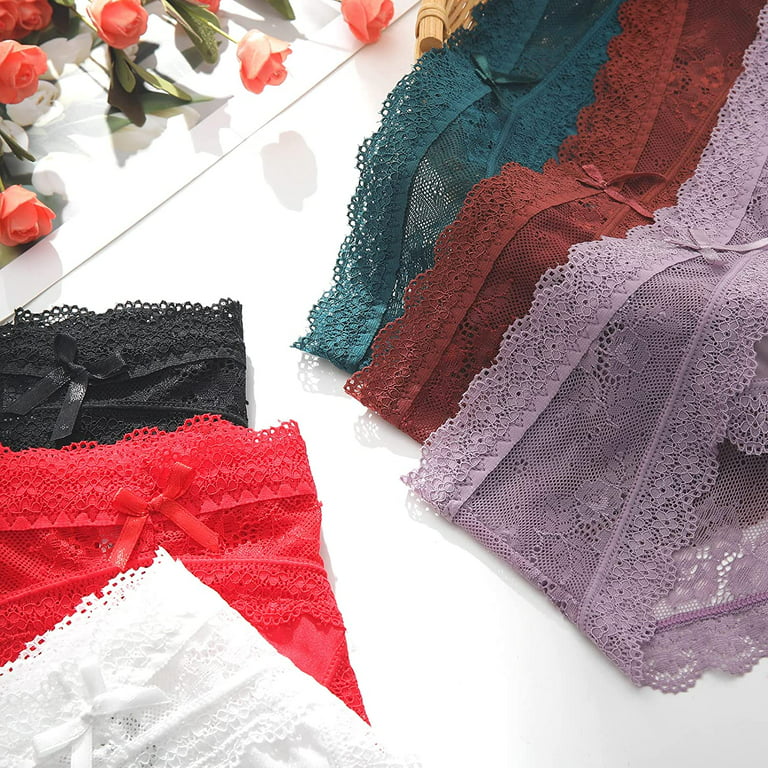 LEVAO Women Lace Underwear Sexy Breathable Hipster Panties Stretch