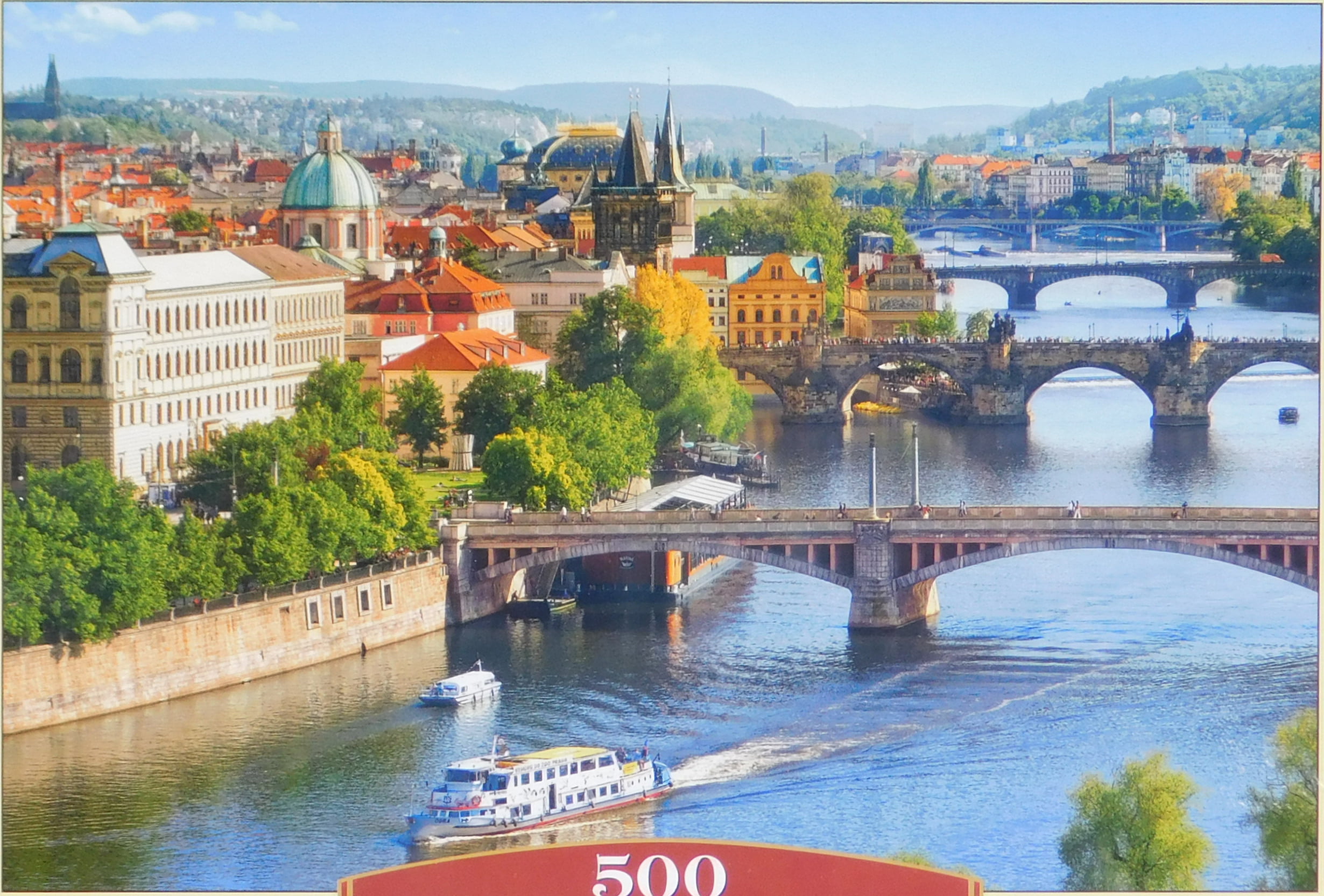 View of Bridges in Prague Castorland Jigsaw 500 pc CSB53087