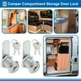 thumbnail image 3 of Cerraduras Cam de Bargains para RV con Cilindro de 3/4" y Grosor de Puerta de 3/5", 3 of 7