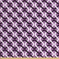 thumbnail image 1 of Abstract Fabric by the Yard, Interlocking Stripes Wave Style Composition on Violet Toned Background, Decorative Upholstery Fabric for Chairs & Home Accents, Violet Black White by Ambesonne, 1 of 4