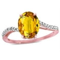 thumbnail image 3 of Star K� Big Stone Oval 10x8 Genuine Citrine Bypass solitaire engagement promise ring, 3 of 9